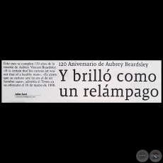 Y BRILL COMO UN RELMPAGO - Por JULIN SOREL - Domingo, 25 de Marzo de 2018